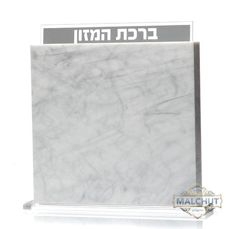 Lucite Bencher Set Marble Holder Double Sided Print  (Set of 8) #200 - Image 2