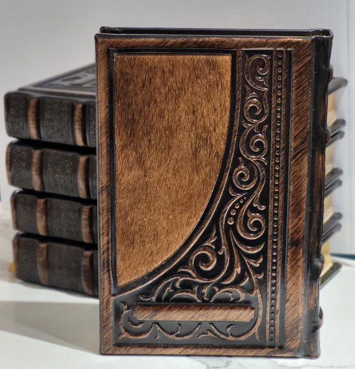 Bronze fur-trim Kaftor kallah machzor set | Judaica Square Lakewood
