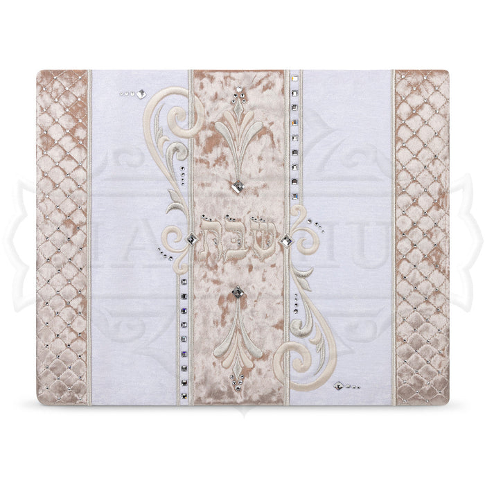 La Royale 632 challah cover with crystal work | Judaica Square Lakewood