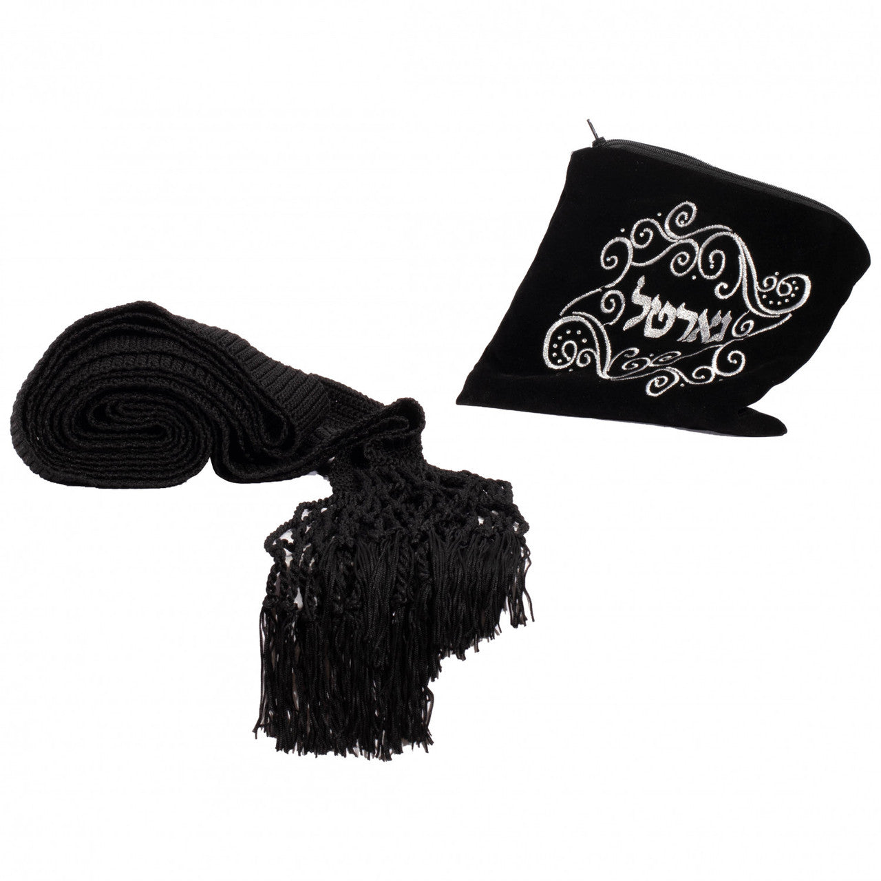 Handmade Elegant Crochet Gartel - Black - Image 3