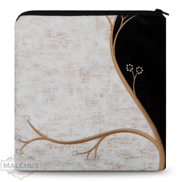 Bag #990 Black Velvet & Gold Emb - Judaica Accessories