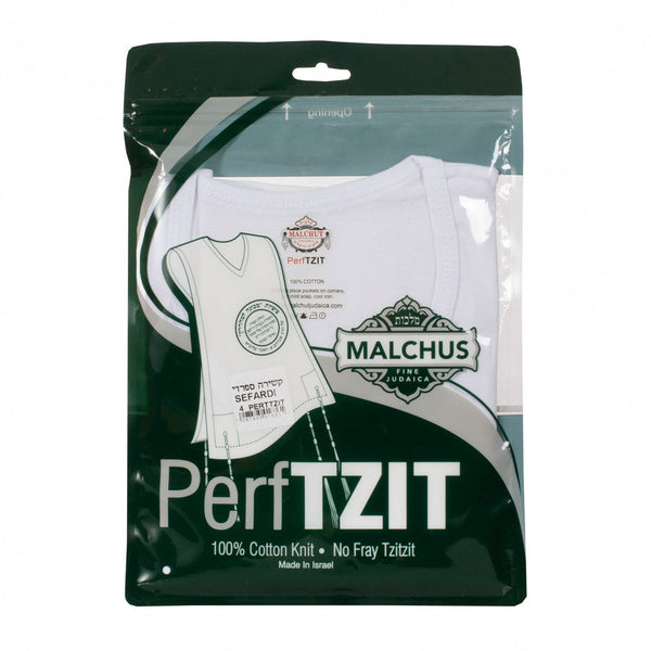 PerfTzit Undershirt Kids Tzitzis Keshiras Sefardi - Judaica Accessories