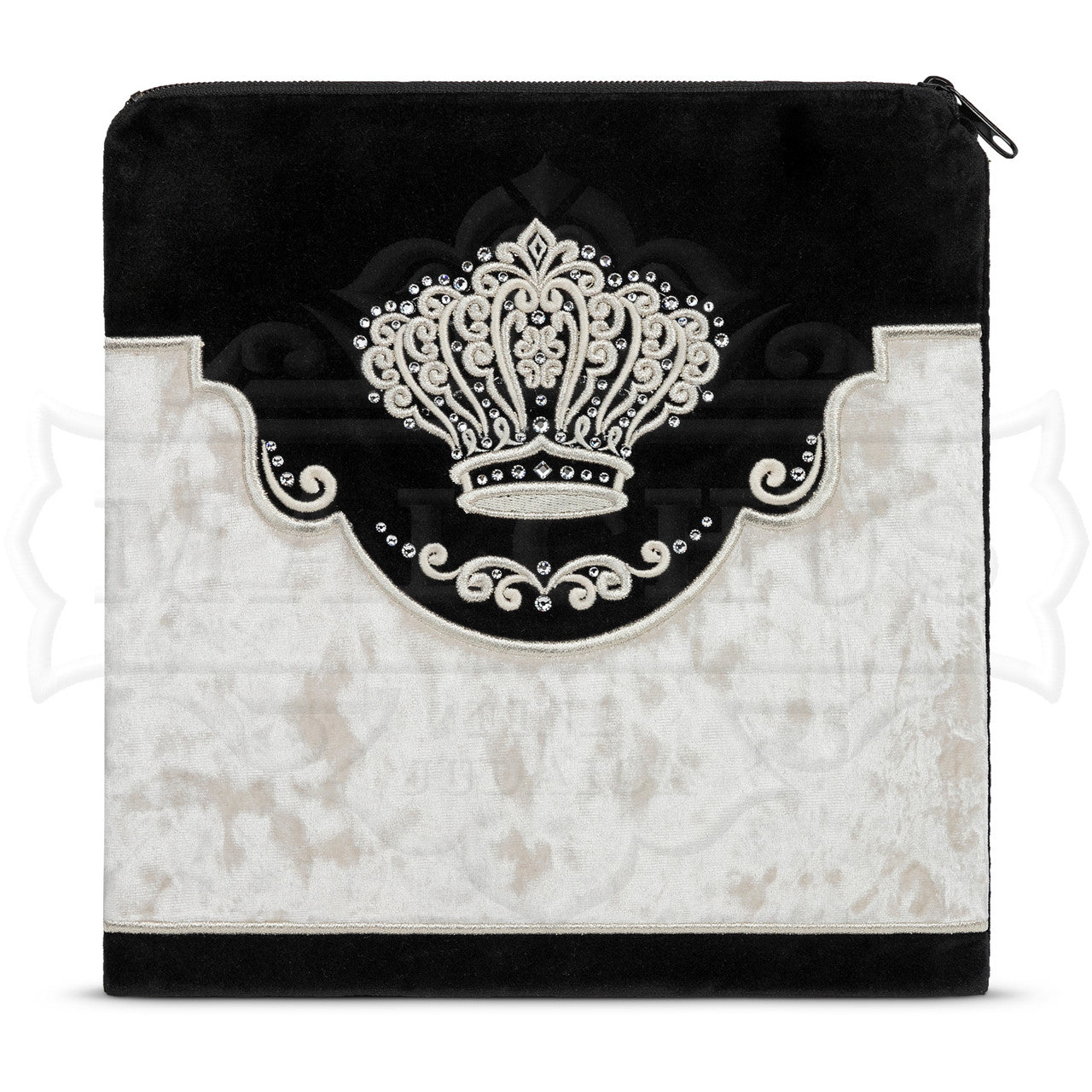 Bag #541 Black Velvet & White Velvet - Judaica Accessories