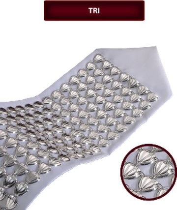 Small triangle sterling silver atarah with dots | Judaica Square Lakewood