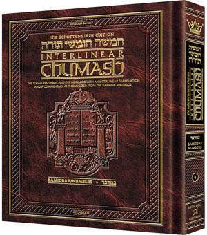 Schottenstein Ed Interlinear Chumash Vol 4: Bamidbar / Numbers — Chumash | Judaica Square Lakewood