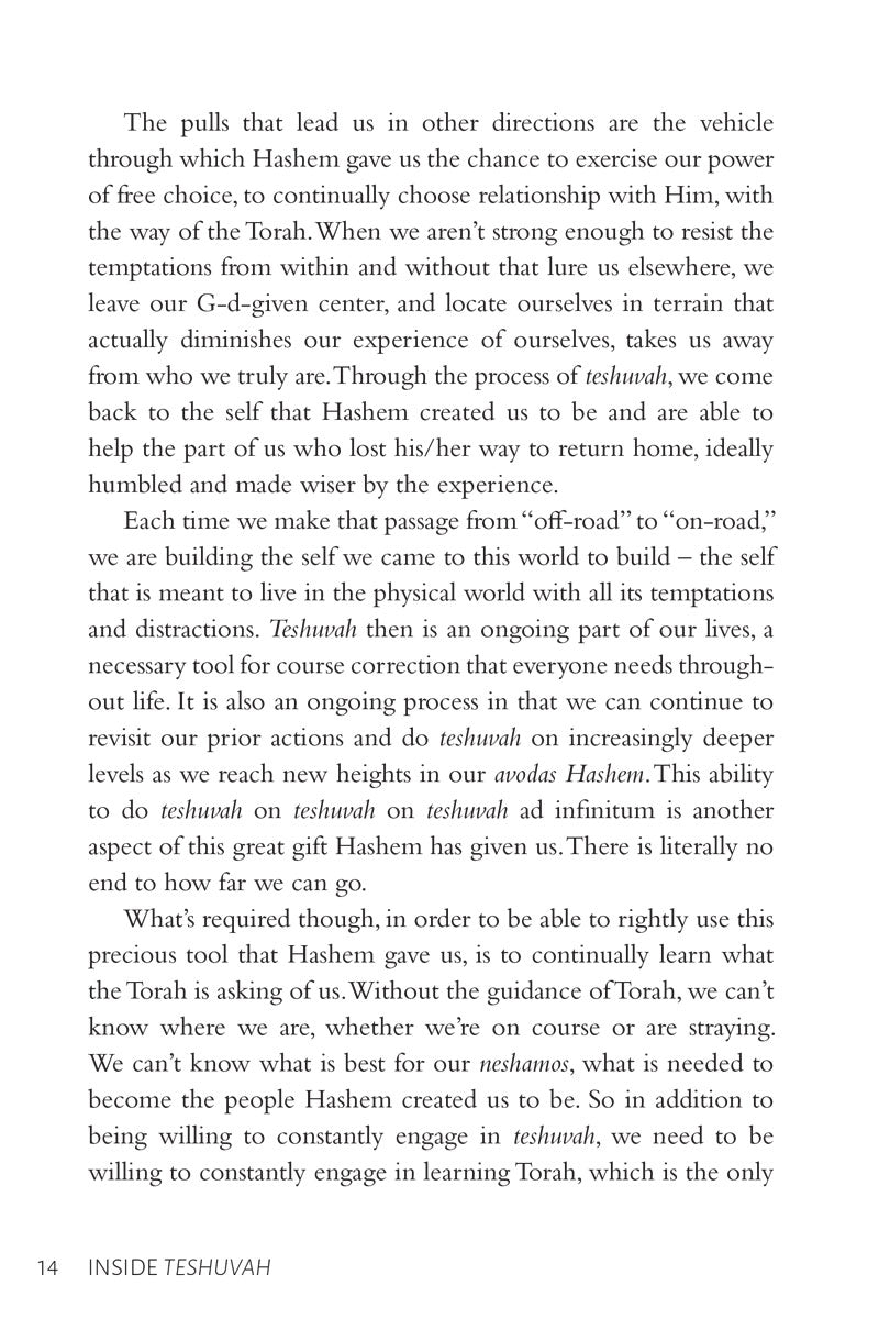 Inside Teshuvah