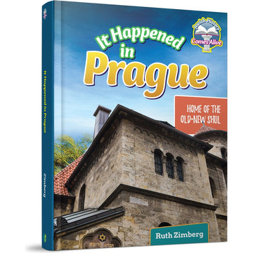 It Happened in Prague front cover — Ruth Zimberg, hardcover, published by Menucha Publishers