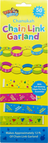 Izzy 'n' Dizzy Chanukah chain link garland 50 pack