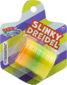 Izzy 'n' Dizzy Slinky Dreidel rainbow coil spring toy on its card
