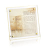 Jerusalem Taupe Hadlokas Neiros Tabletop — lucite Tabletop Plaque | Judaica Square Lakewood