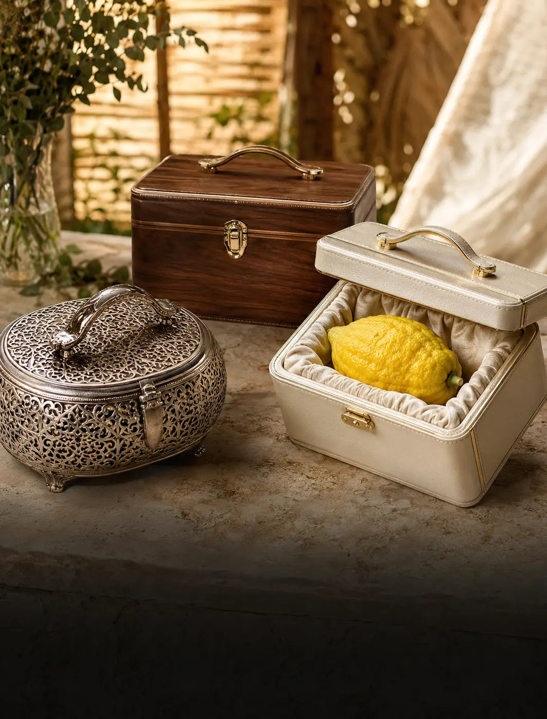 Etrog Boxes & Bags