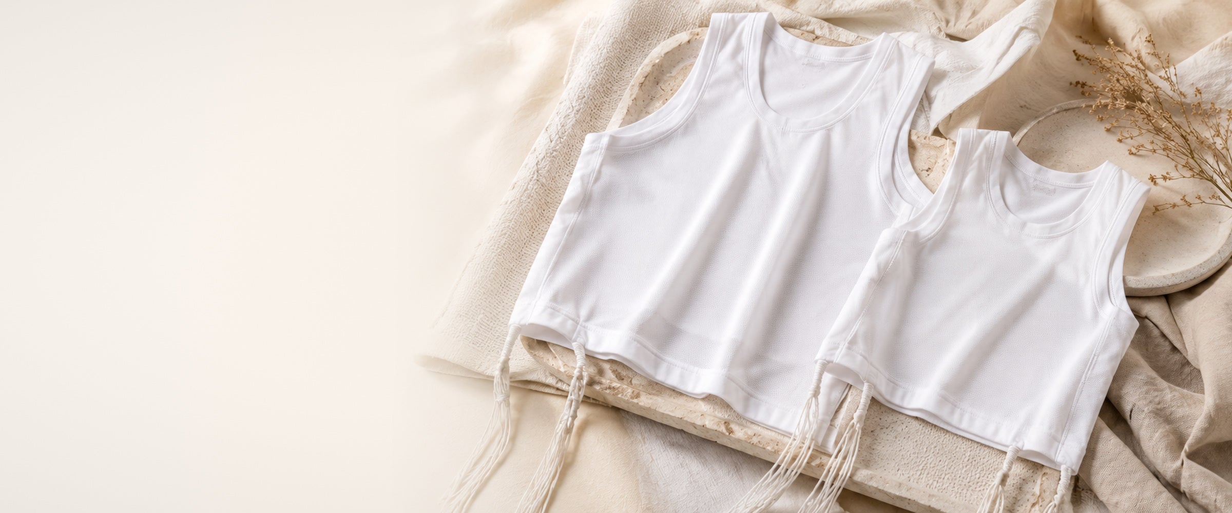 Undershirt tzitzis for men and boys in cotton and wool