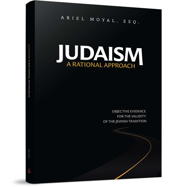 Judaism: A Rational Approach front cover — Ariel Moyal's softcover book with a winding road graphic