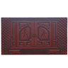 The door Design door plaque with name plate in Elegant Brown