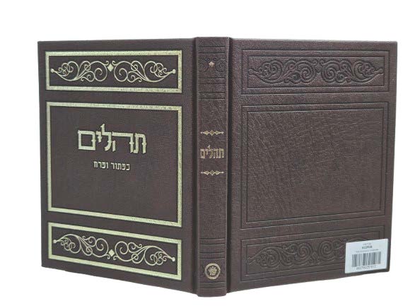 Cover and spine of the large album Tehillim in Album PU Brown