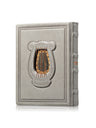 Front cover of the large album Tehillim, gray 3D harp cover
