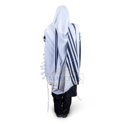 Kal Kanesher Super Light Wool Tallis with Non-Slip Weave