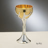 Rite Lite Tree of Life Kiddush Cup, Goldplated, Silverplated Stem
