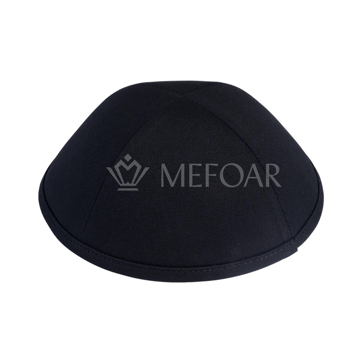 iKippah Black Cotton 4-Panel Kippah / Yarmulke