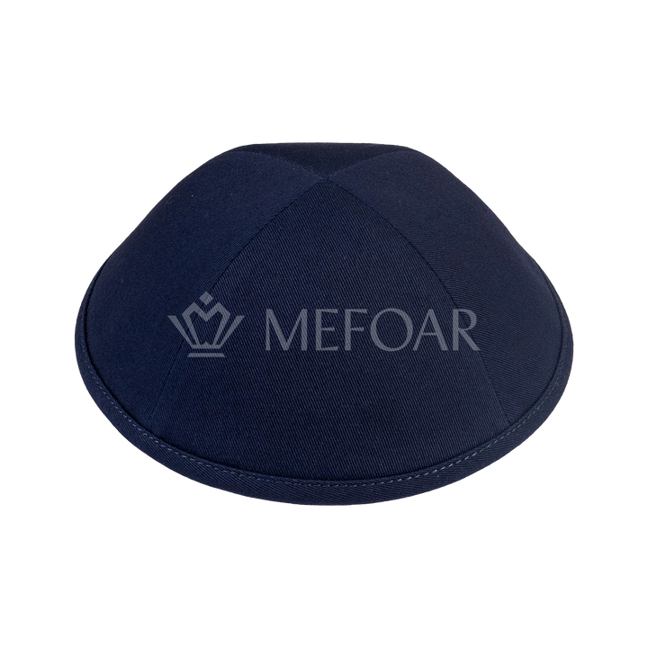 iKippah Navy Cotton 4-Panel Kippah / Yarmulke