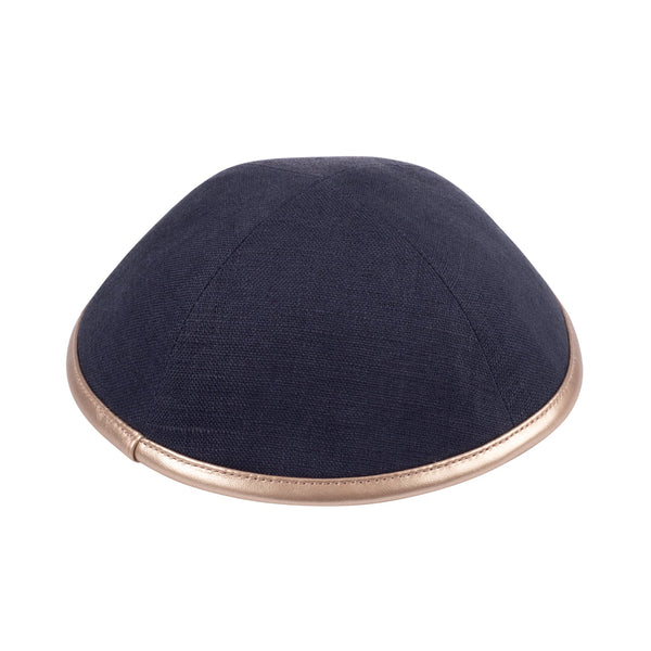 Gold Linen Kippah - iKippah by Judaica Square