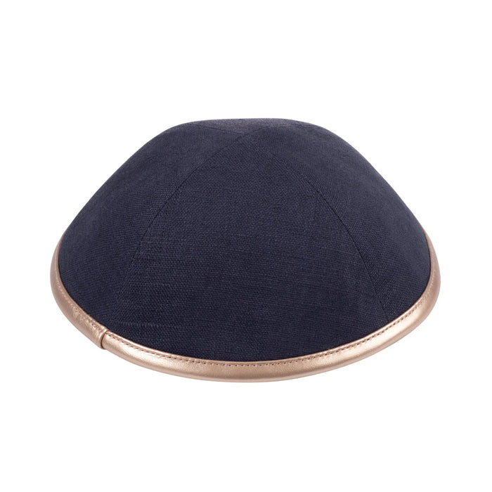 Gold Linen Kippah - iKippah by Judaica Square