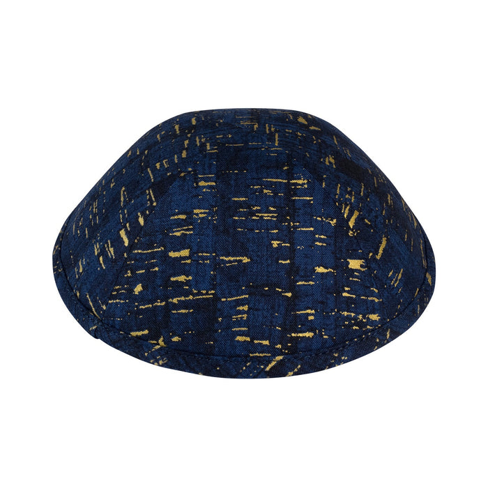Navy Cotton Kippah for Boys - iKippah by Judaica Square