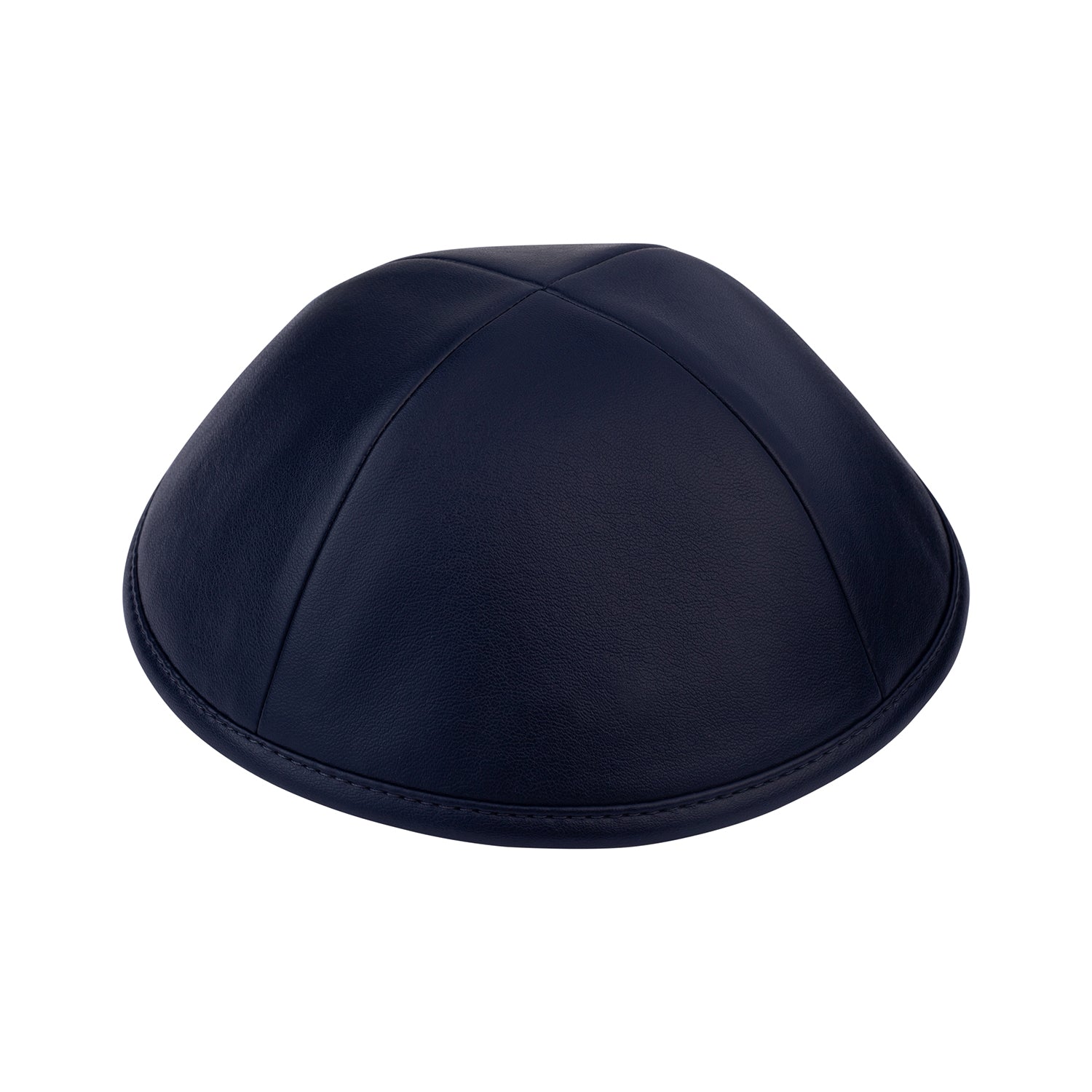 Navy Leather Kippah for Shabbos - iKippah by Judaica Square