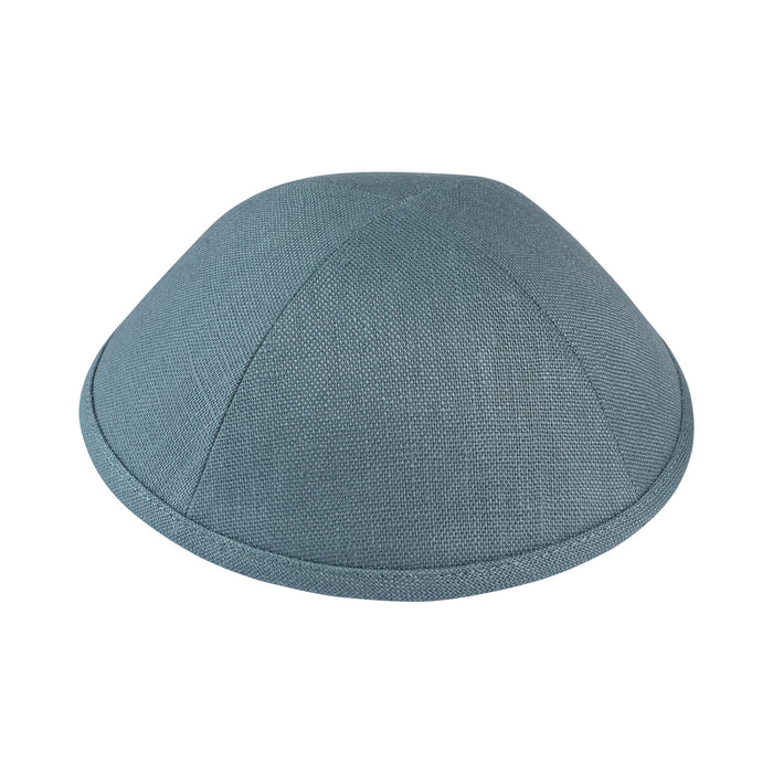 Green Linen Kippah - iKippah by Judaica Square