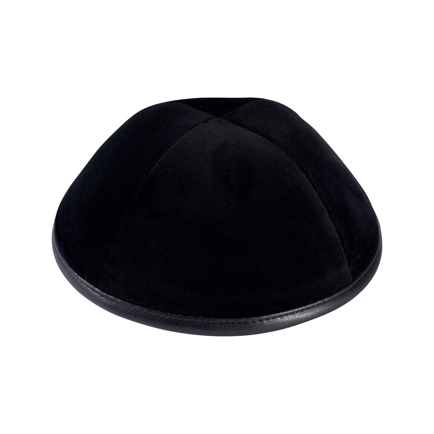 Black Leather Kippah for Shabbos - iKippah by Judaica Square