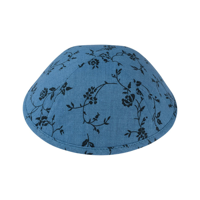 Blue Cotton Kippah for Boys - iKippah by Judaica Square