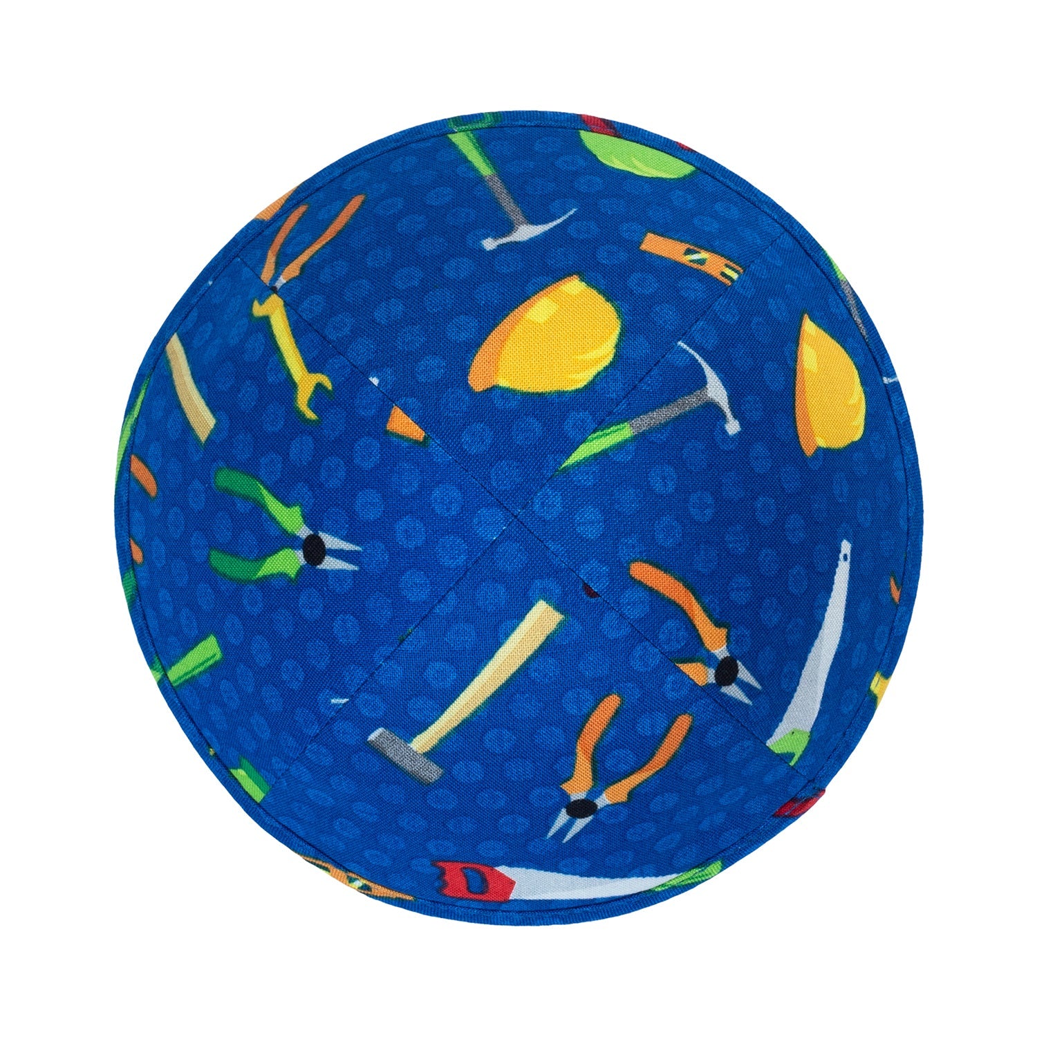 Tool Print Cotton Yarmulke / Kippah for Boys — view 2