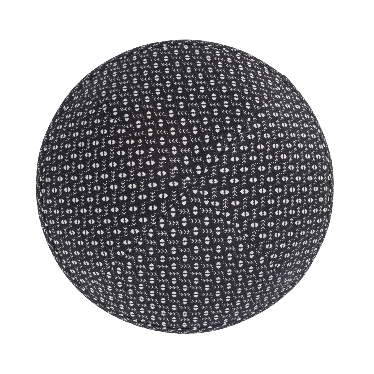 Yarmulka Kippah - side view showing six-panel design