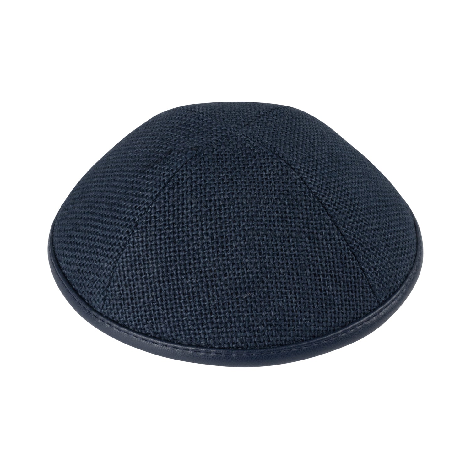 Navy Leather Kippah for Shabbos - iKippah by Judaica Square