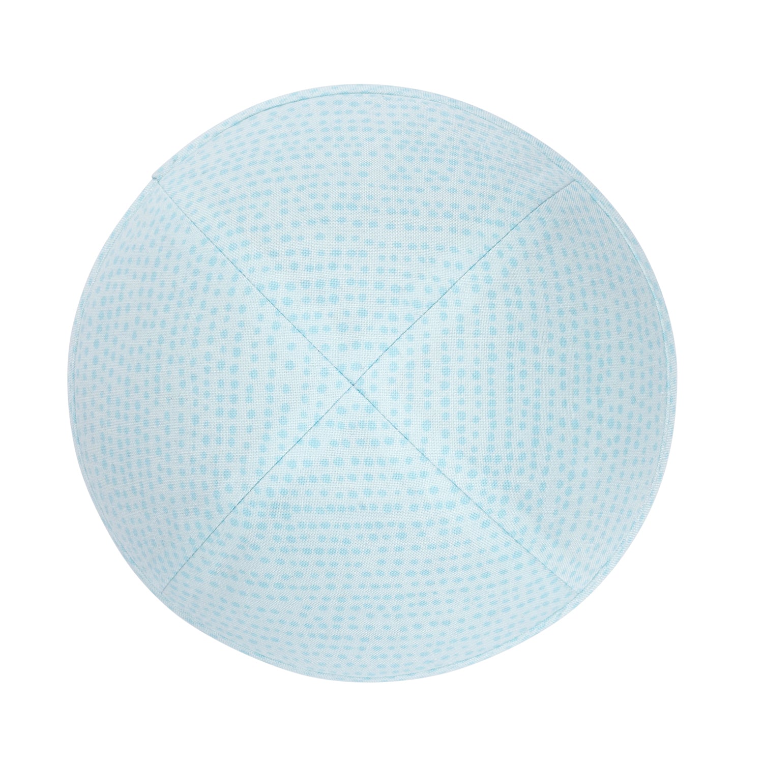 Cotton Kippah - side view showing six-panel design