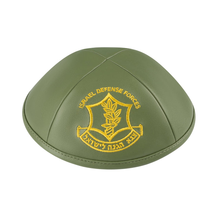 Leather Kippah for Upsherin - iKippah by Judaica Square