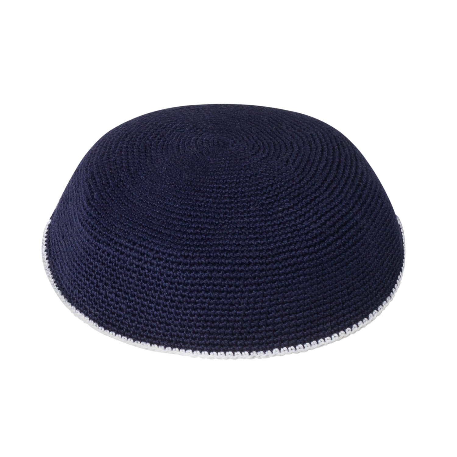 Navy Knit Kippah - iKippah by Judaica Square