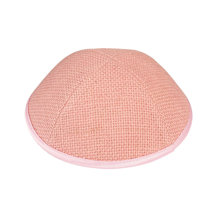 Baby Pink Burlap Kippah / Yarmulke