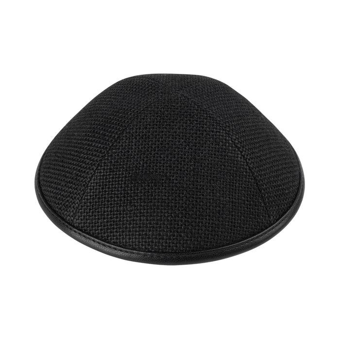 Black Leather Kippah for Shabbos - iKippah by Judaica Square