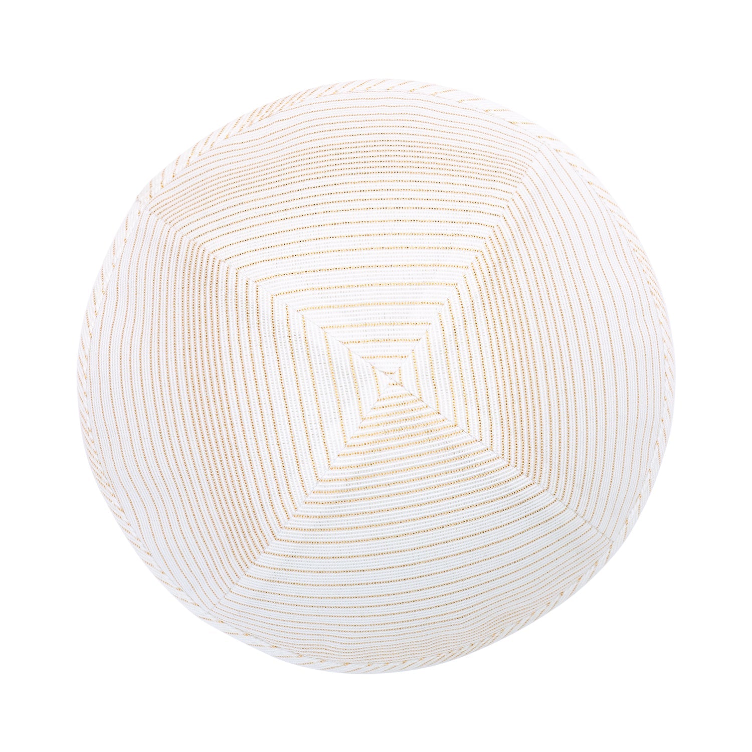 Cotton Kippah - side view showing six-panel design
