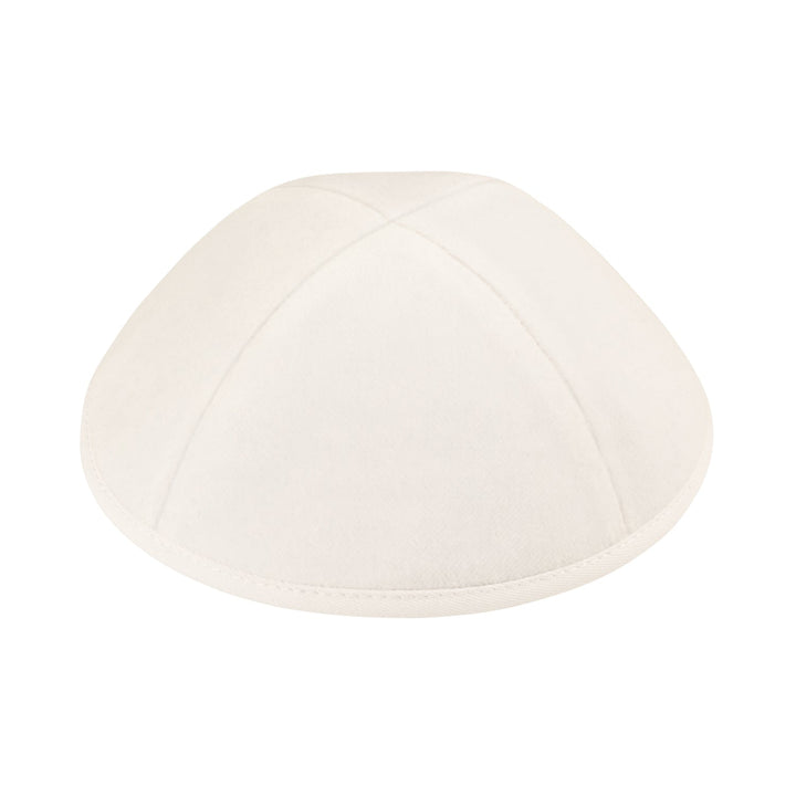 Ivory Velvet Kippah / Yarmulke