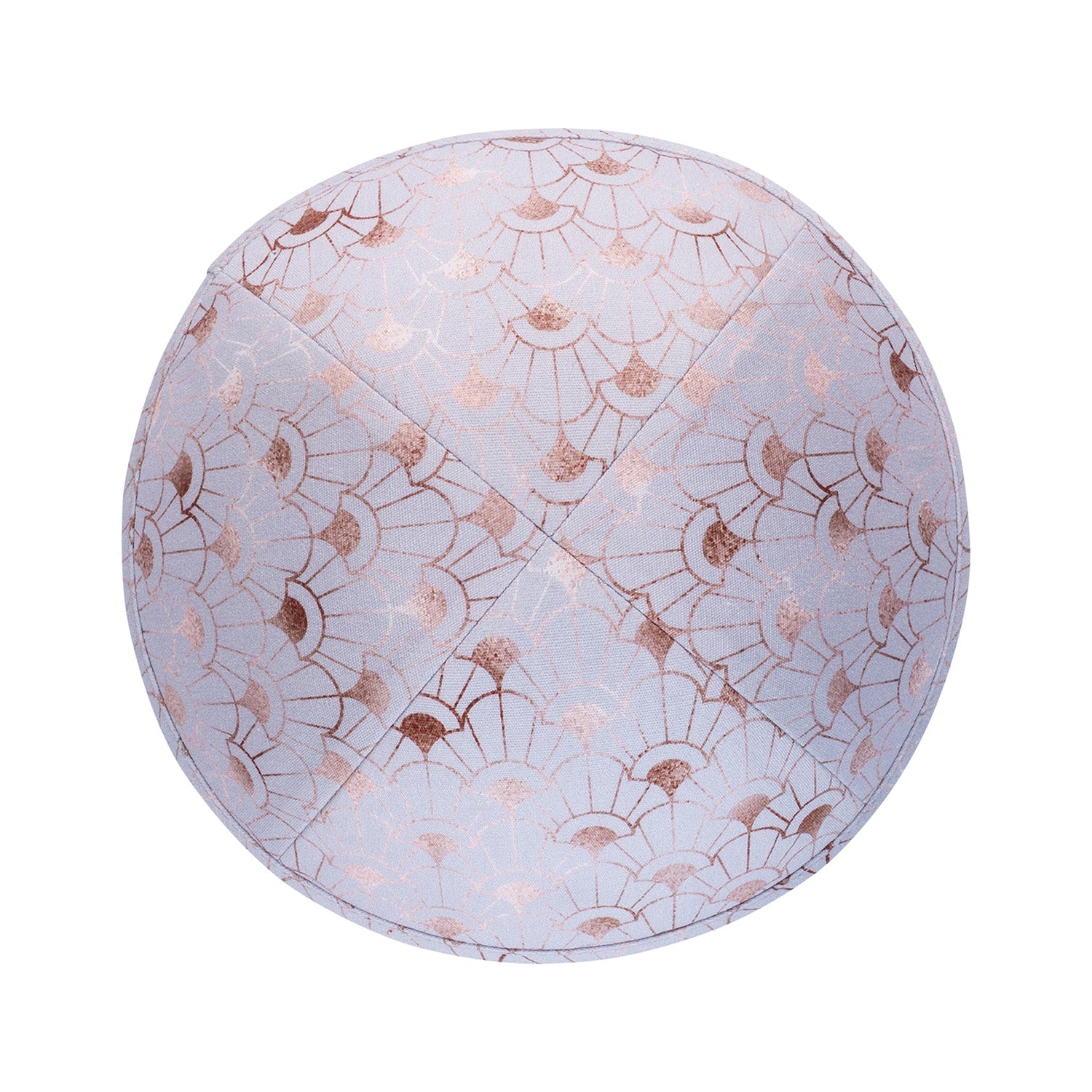 Cotton Kippah - side view showing six-panel design