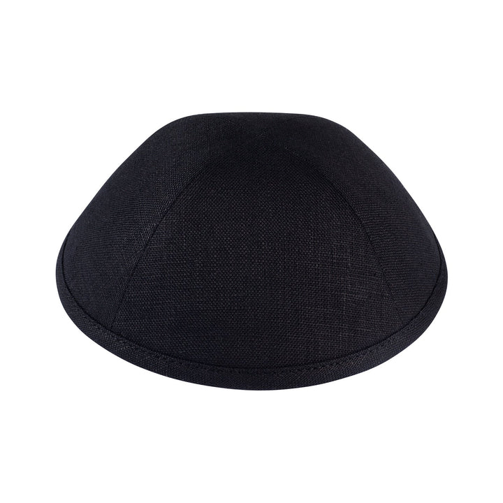 Black Linen Kippah / Yarmulke
