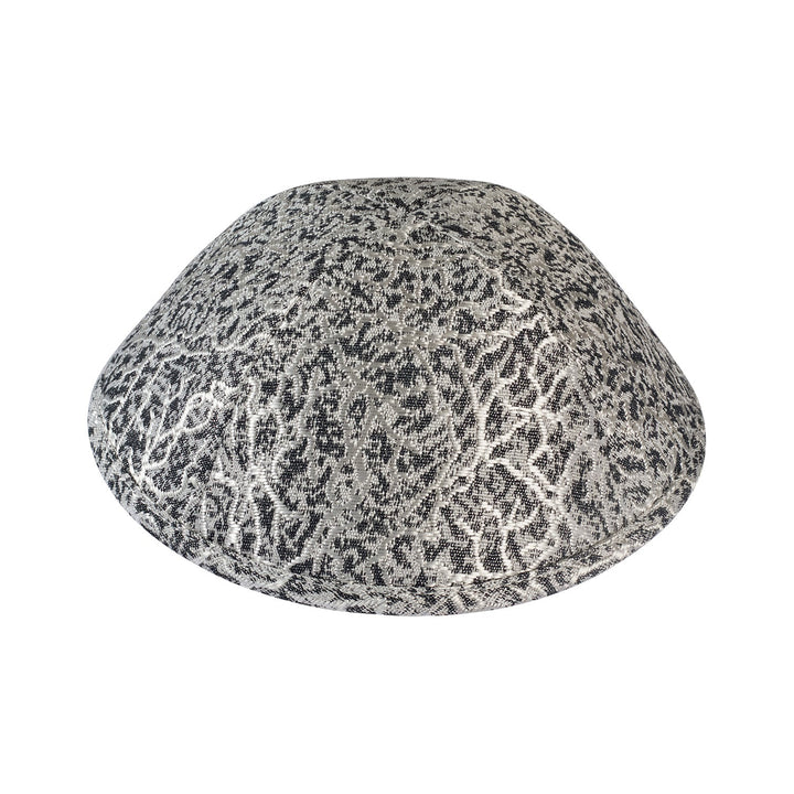 Roots Kippah – Silver Brocade Yarmulke