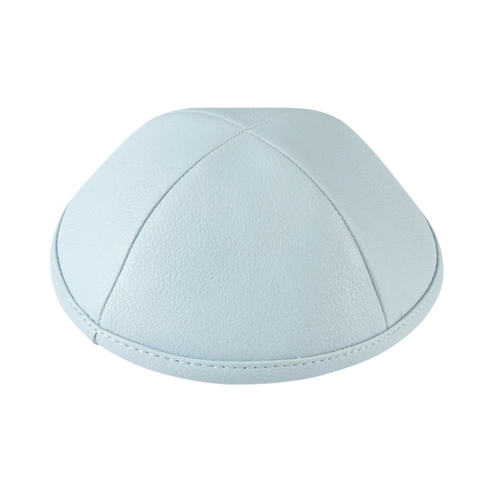 Blue Leather Kippah for Shabbos - iKippah by Judaica Square