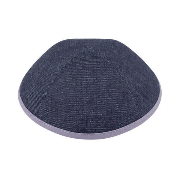 Navy Denim Kippah for Boys - iKippah by Judaica Square