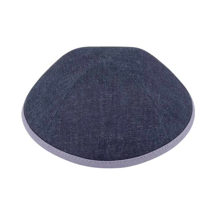Navy Denim Kippah for Boys - iKippah by Judaica Square