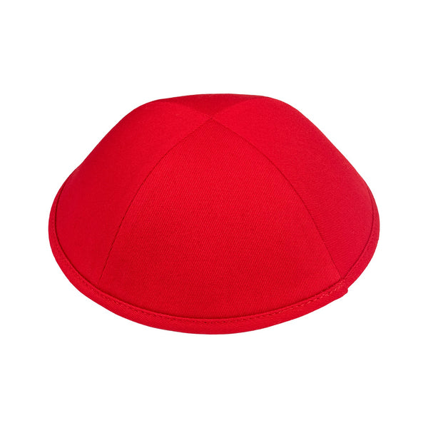 Red Cotton Kippah for Boys - iKippah by Judaica Square
