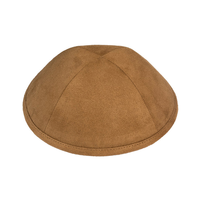 Camel Suede Kippah - iKippah by Judaica Square