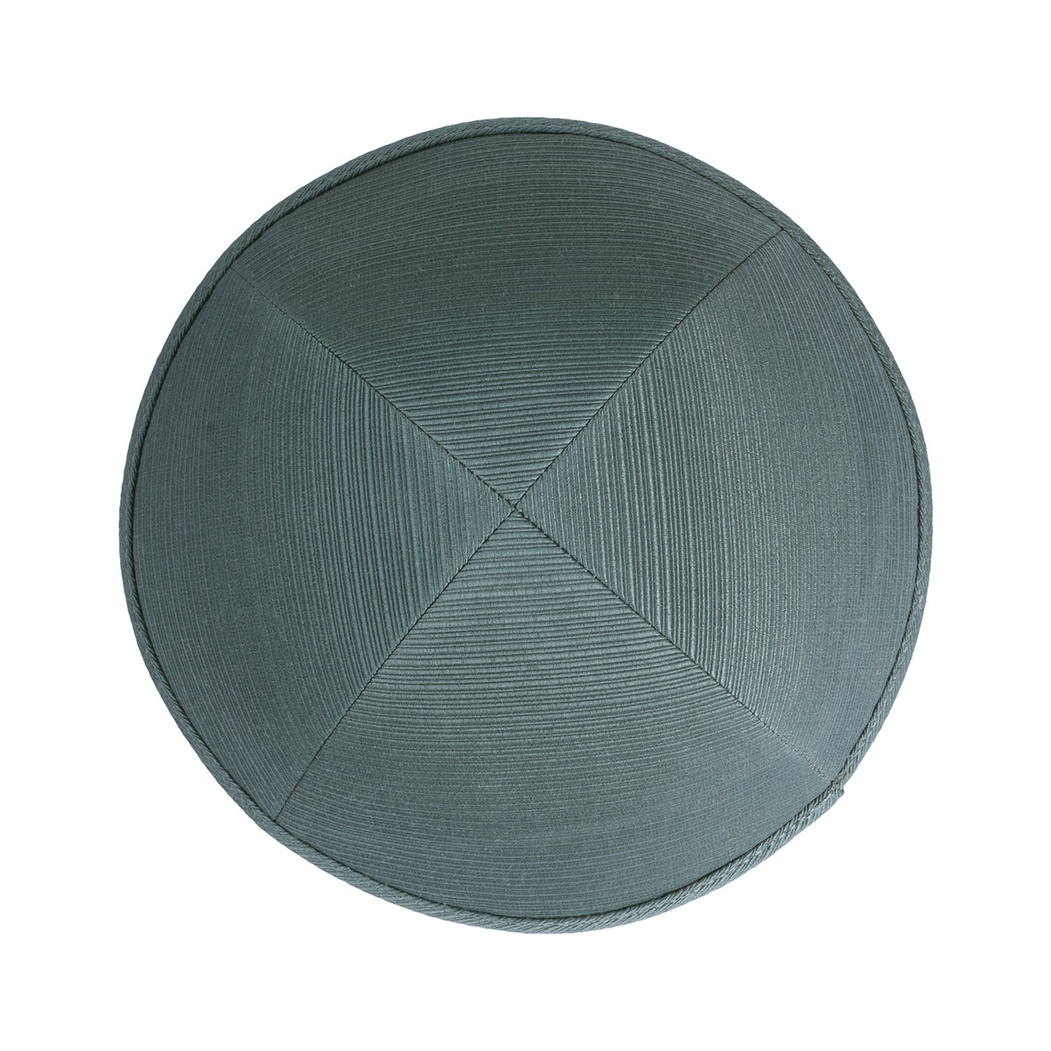 Brocade Kippah - side view showing six-panel design